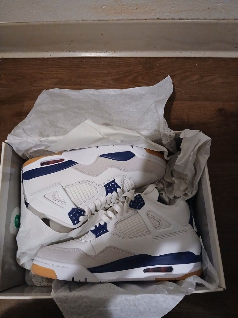 Air Jordan 4 X Nike Sb Navy