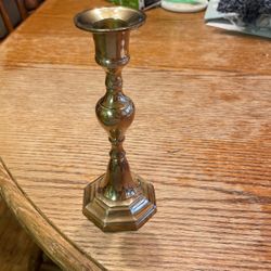 Hosley Solid Brass Candle Holder