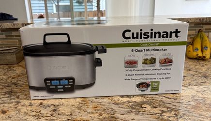 NEW IN BOX Cook Central® 3-in-1 6QT Multicooker MSC-600NAS