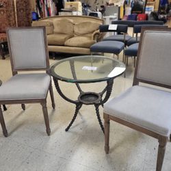 Zentique Louis Side Chairs And Table Set