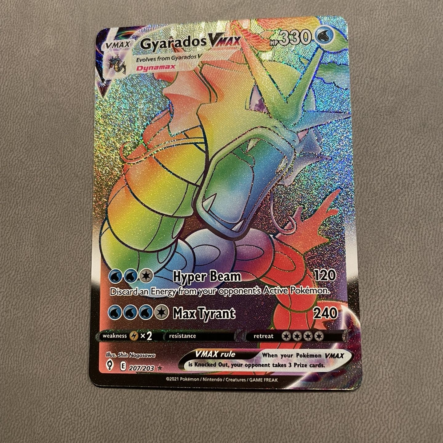 gyarados vmax pokemon card Spainish : r/PokemonTCG denial cards like Crushing Hammer that can lock your opponent out of attacking Gyarados VMAX - 029/203 -