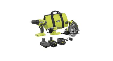 NEW RYOBI PCK101KN ONE+ 18V Lithium-ion Cordless 3-Tool Combo Kit