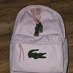 Pink Lacoste Backpack 
