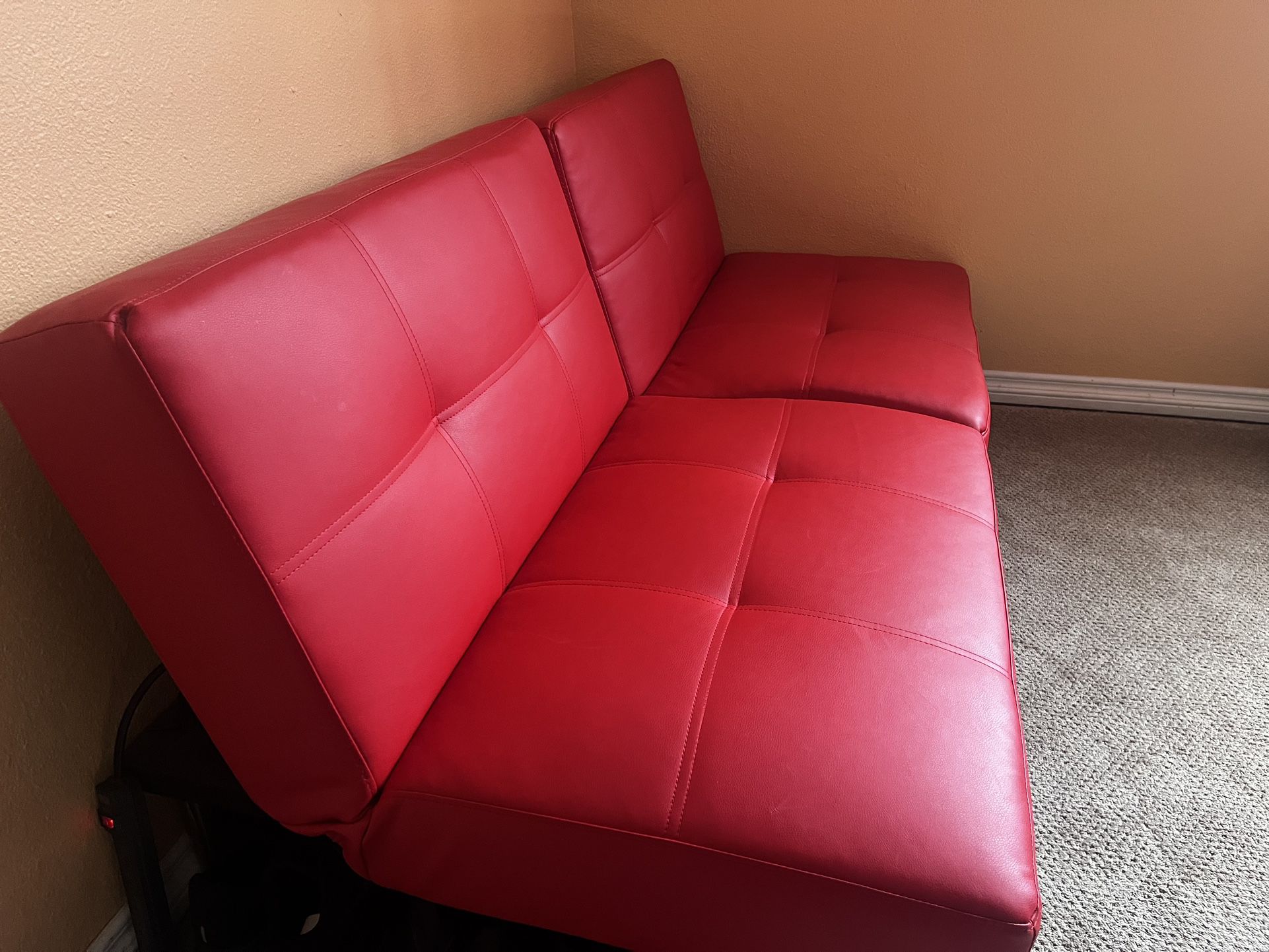 Red Fold Out Couch 