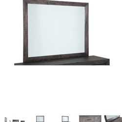 Gray Frame Mirror For Dresser 