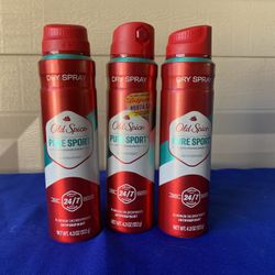 Old Spice Spray Deodorants