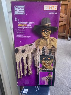 6ft Halloween Animated Scarecrow