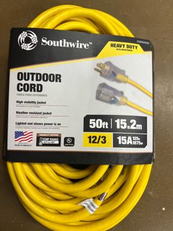 2 50ft Extension Cords - New
