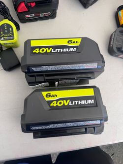 Ryobi 40V 6 AH Batteries