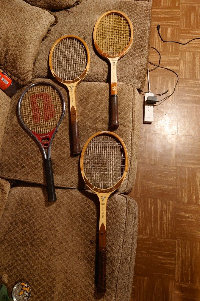 Vintage Tennis Racket Bundle (4 total)