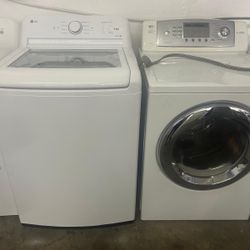 Set LG Washer And Electric Dryer 