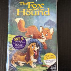 New Vintage Disney’s The Fox And The Hound Clamshell Sealed VHS