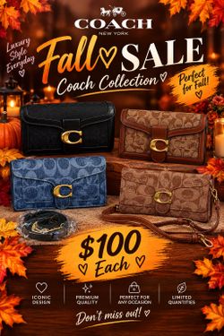 Fall Coach purses 👜