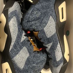 Jordan 6 Retro Washed Denim New Authentic Size 12