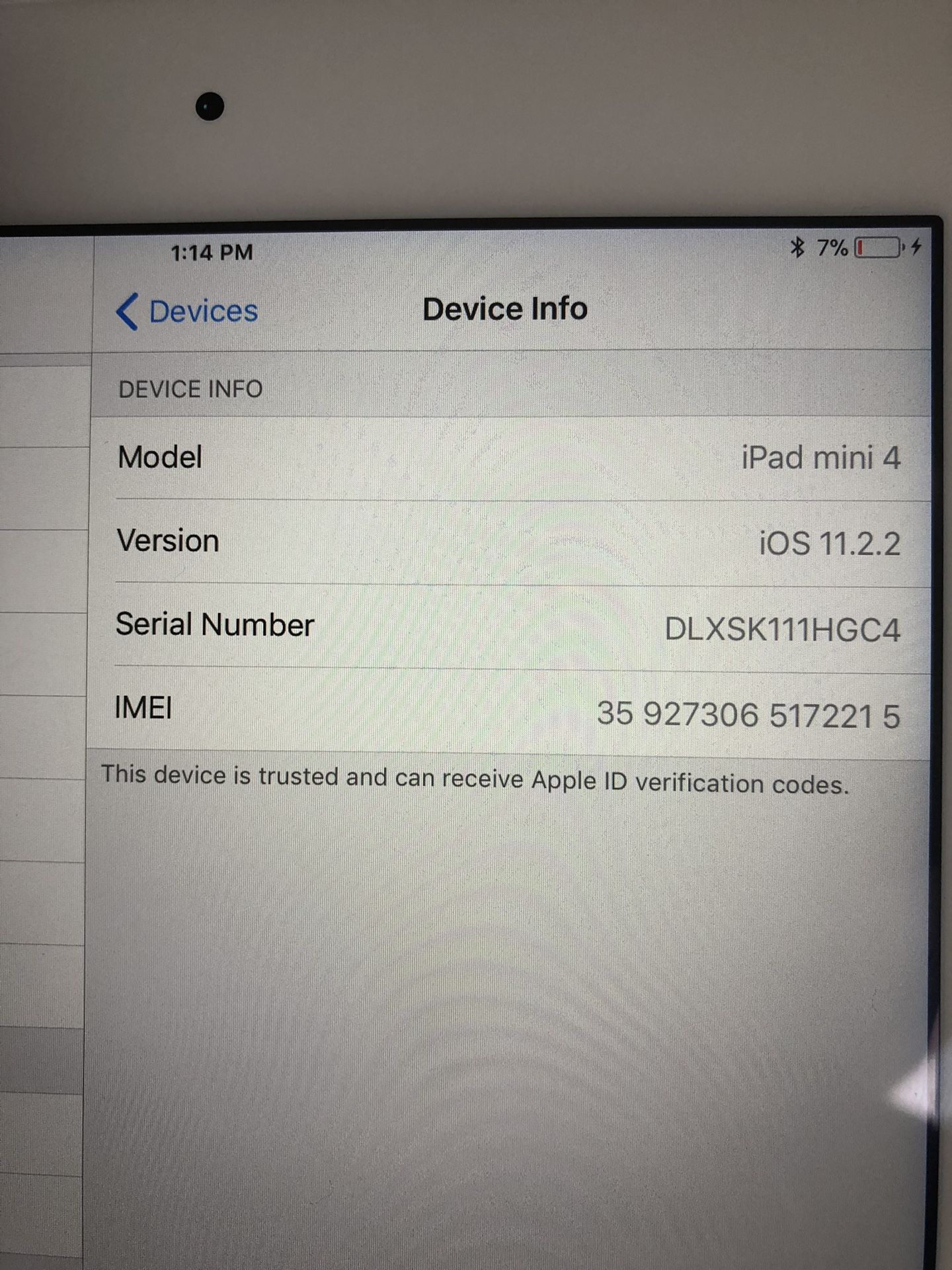 Apple iPad Mini 4 Cellular