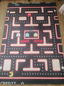 Ms. Pac-Man Area Rug / Gamer Mat 🕹️