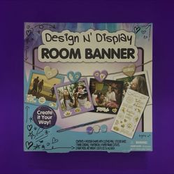 Design N Display Paint, Design, & Decorate Room Banner Craft Kit For Kids NEW