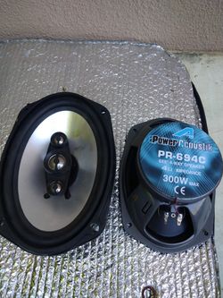POWER ACOUSTIC PR-694C 6X9 4 WAY SPEAKERS 4 OHM IMPEDANCE 300 WATT MAX