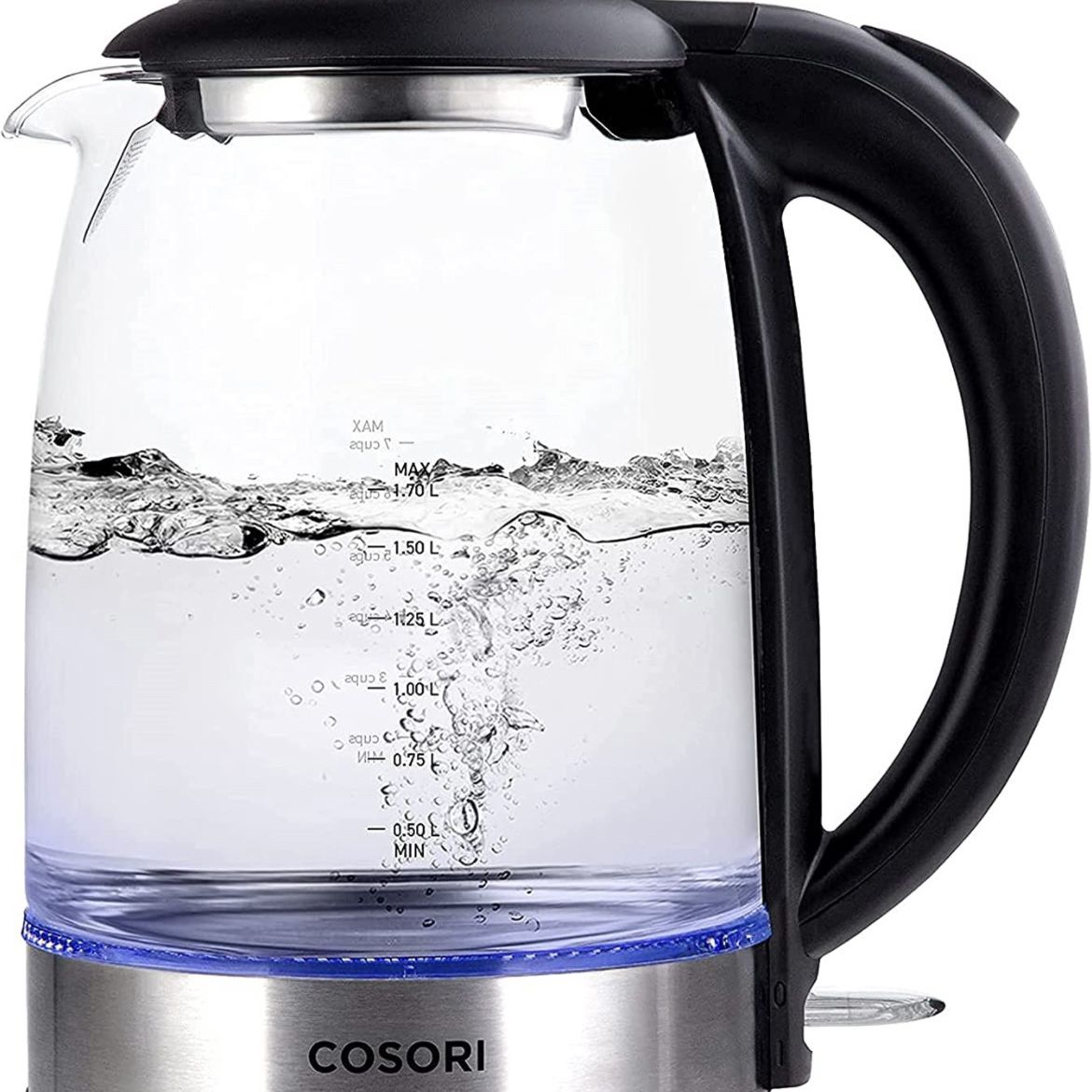 COSORI Electric Kettle with Stainless Steel Filter and Inner Lid, 1500W  Wide Opening 1.7L Glass Tea Kettle & Hot Water Boiler, LED Indicator Auto  Shut for Sale in Miami, FL - OfferUp