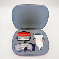 Craftsman Laser Trac Laser Level Kit Leveling Base Wall Mount Glasses Red Case