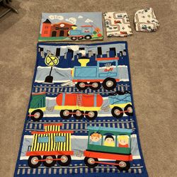 Train Bed Set, Crib Size Mattress 