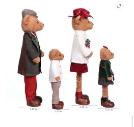 Bear family, set of 4