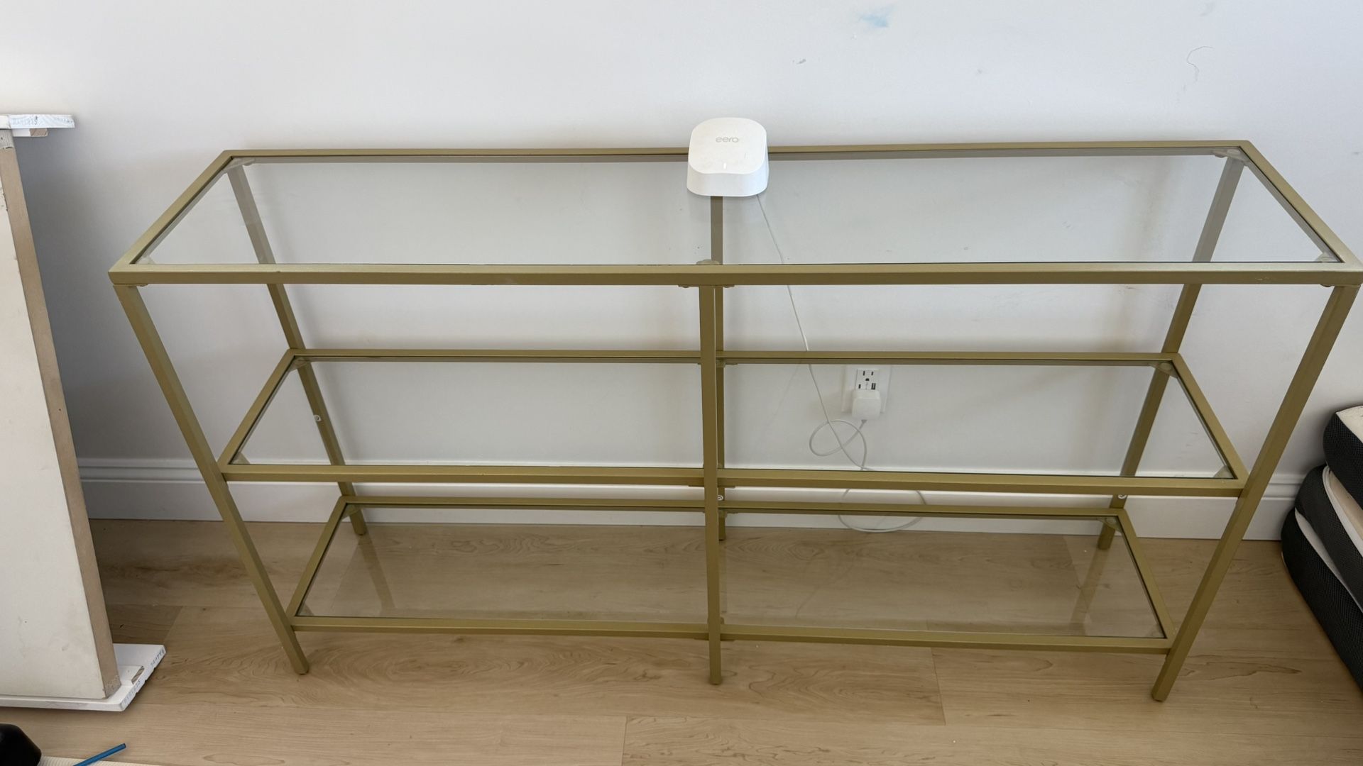 3 Tier Glass Console Table
