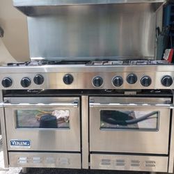 Viking 48" All Gas Stainless Dual Ovens