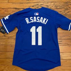 Sasaki Blue Dodgers Jersey