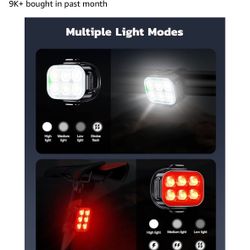 Two Bike Lights Rechargeable 
