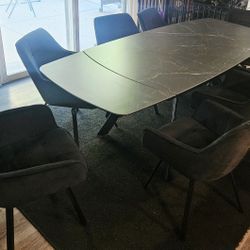 6 - 8 Person Table With 8 Chairs