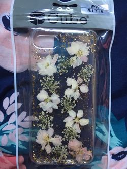 REAL FLOWERS phone case (Iphone 6, 7, or 8)