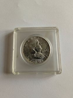 1954 Benjamin Franklin silver half dollar
