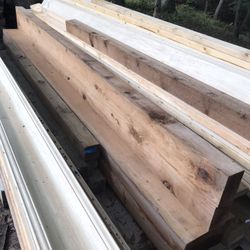 3 1/2x11 1/4 X 12 Ft Long Clear Cedar  Beams 