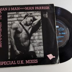 Man To Man Meets Parrish Male Stripper UK Mixes Vinyl 45 UK Press