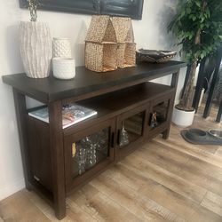 Wood Console Table - Crate and Barrel