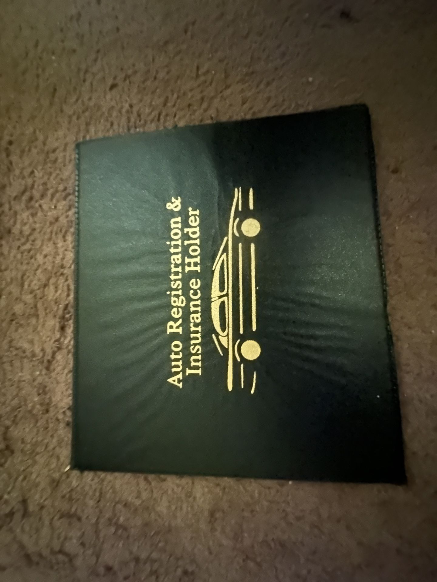 Auto Registration & Insurance Book