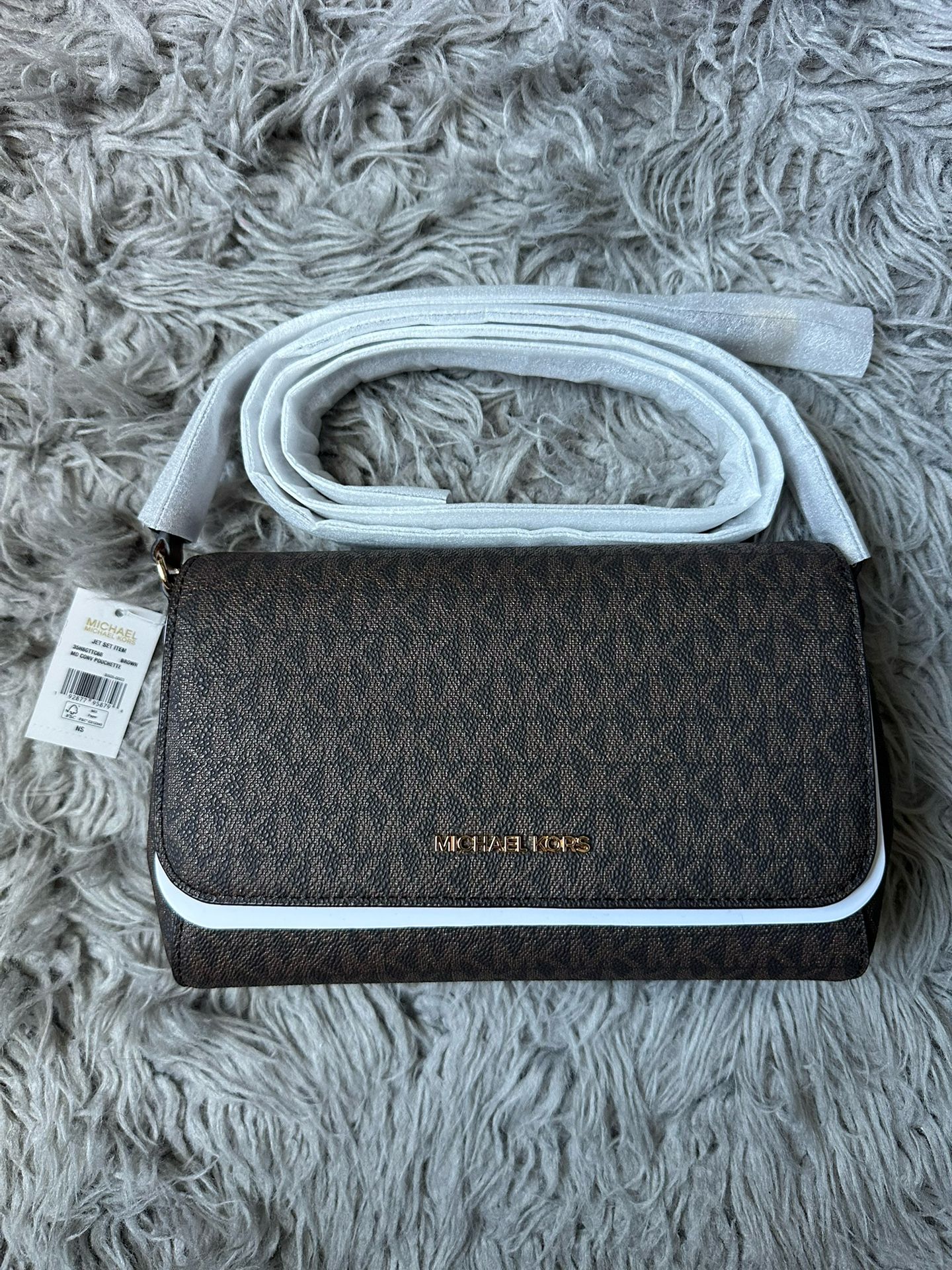 MK Medium Logo Convertible Crossbody Bag