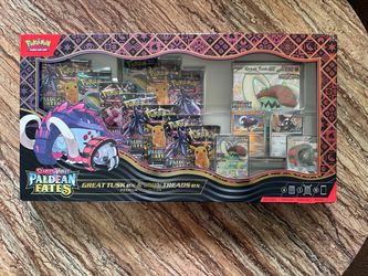 Pokemon TCG Paldean Fates Great Tusk ex & Iron Treads ex Premium Box Sealed