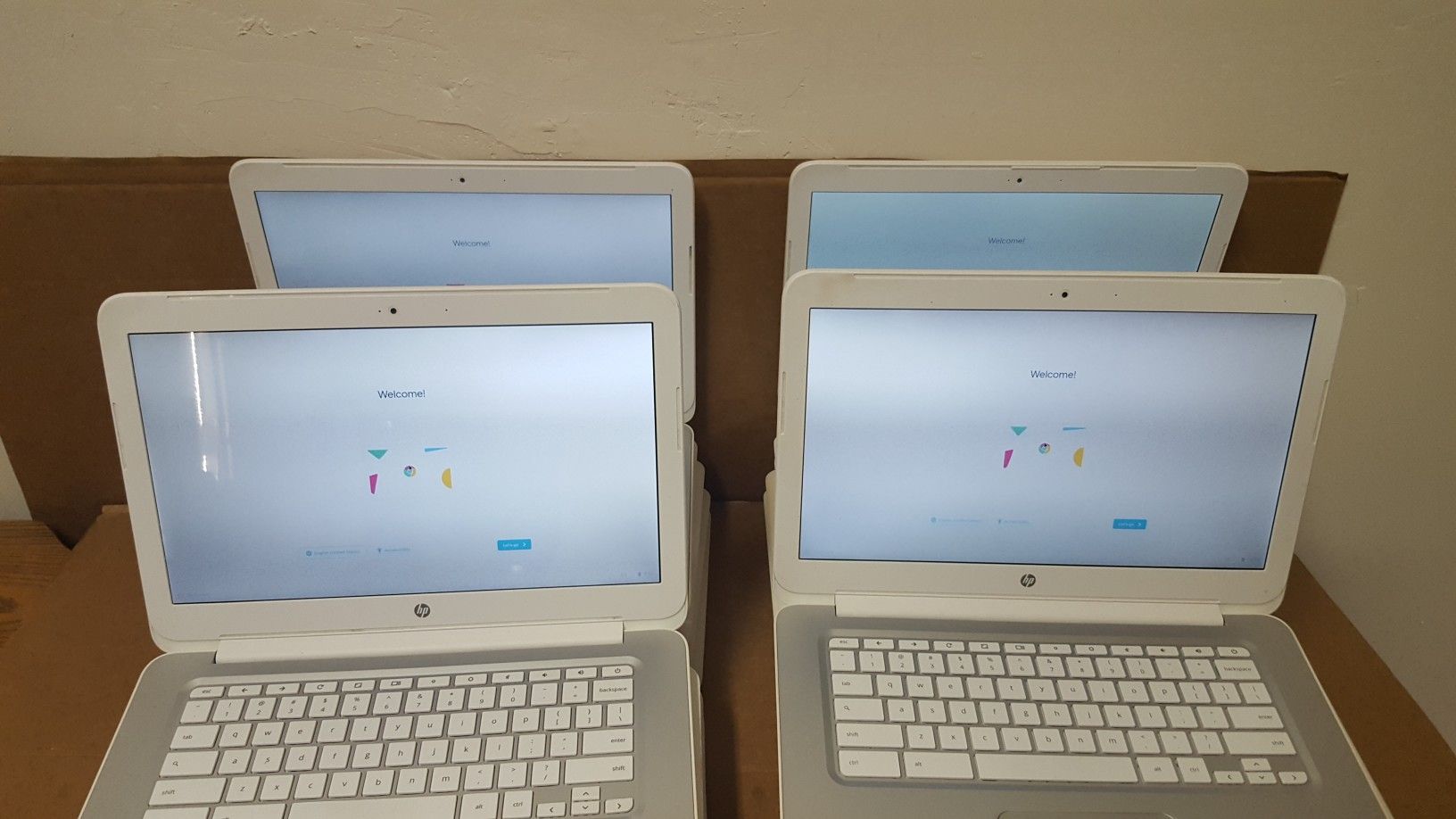 (3) Refurbished HP Chromebook G1 14" Chromebook (F7W49UA#ABA)