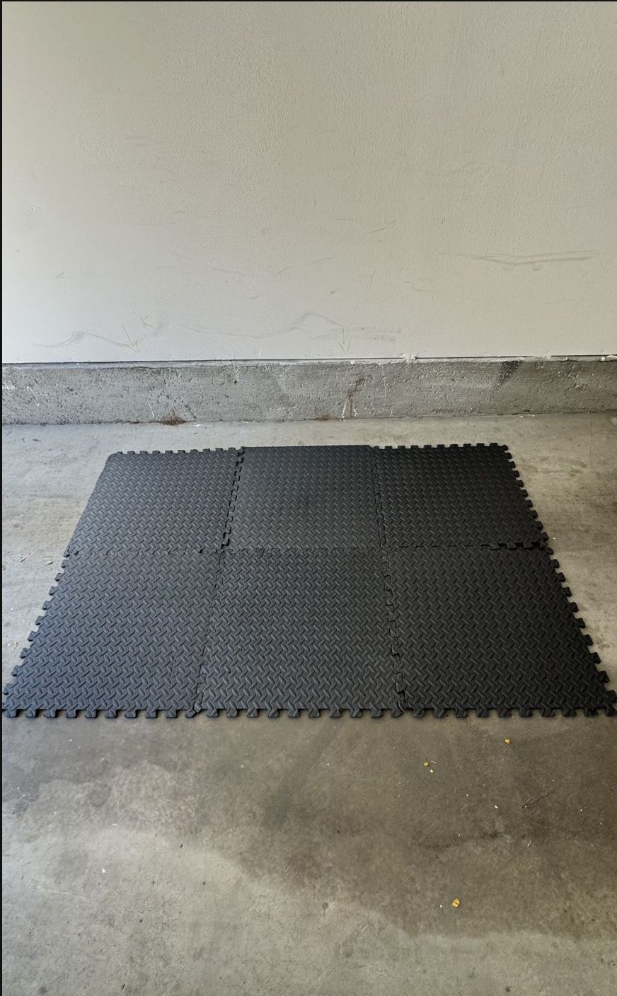 (6) Interlocking Square Foam Puzzle 6’x4’ Mats For Gym Or Kids Play Area