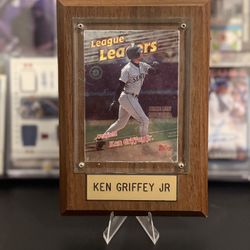 Ken Griffey Jr Refractor On Plaque