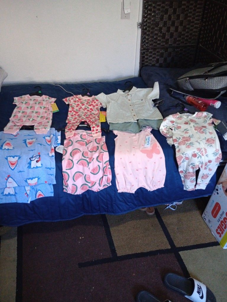 10 Outfits And A Pack Of Huggies Diapers Size 5