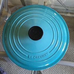 Le Creuset #26 Caribbean Blue Cast Iron Lid, France