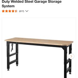 Husky 6 Foot Workbench With Outlet 