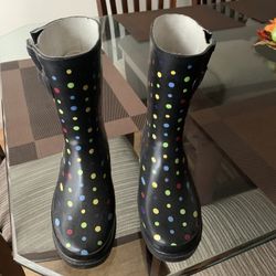 Rain Girl Boots  Size # 4 Like New.