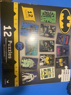DC BATMAN  12 PUZZLES