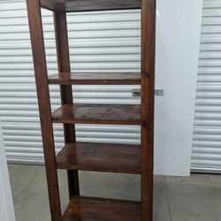 Solid Wooden Open Bookshelf 
