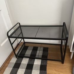 Black Wire Shelf/plants Stand 