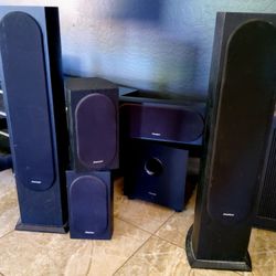5.1 Pioneer Surround Sound Speakers